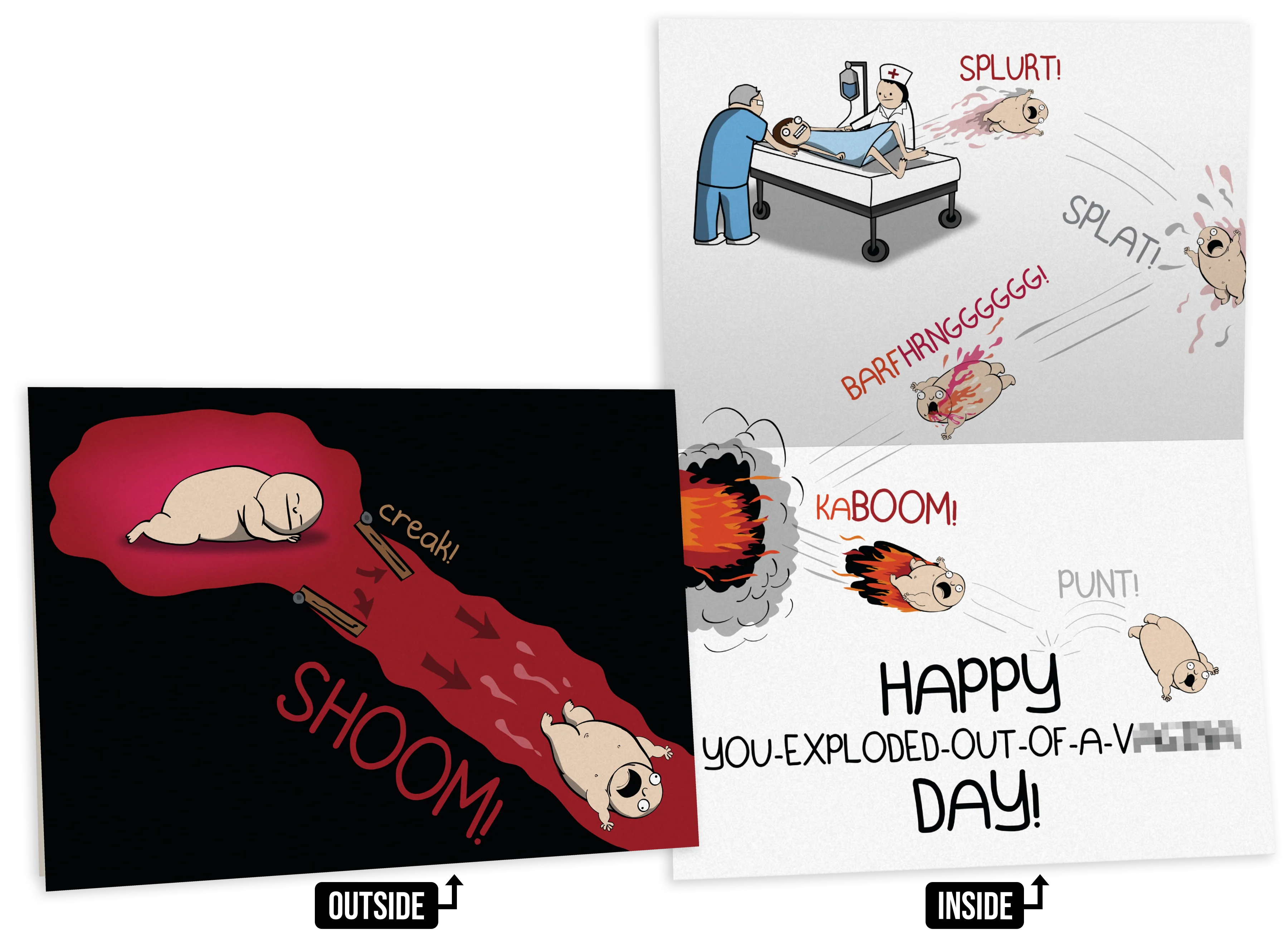 NSFW Birthday Greeting Card Bundle - 4 pack - Image 6