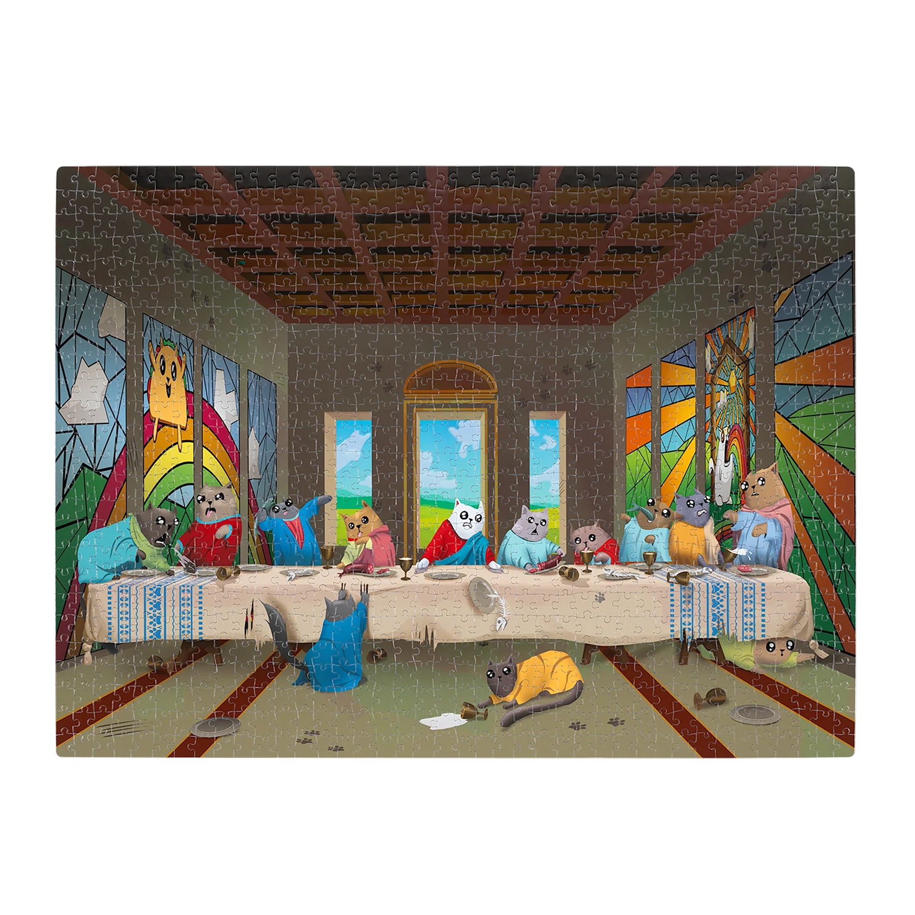 The Cat's Last Supper (1000 Piece Puzzle) - Image 3